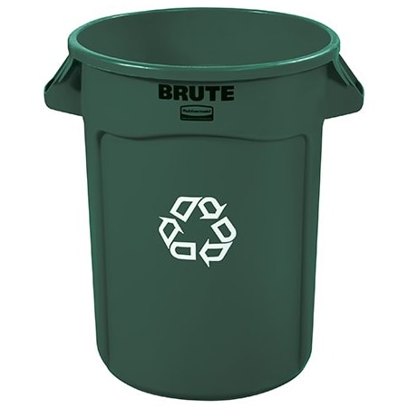 Rubbermaid Rubbermaid Brute Recycling Container - 32 Gallon, Green BUY00022262